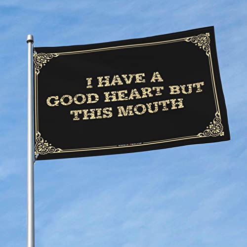 Flags For Guys I Have A Good Heart But This Mouth ���� �J���g���[�{�[�C�t���b�O �}���P�[�u �����ƃA�N�Z�T���[(30X45cm)