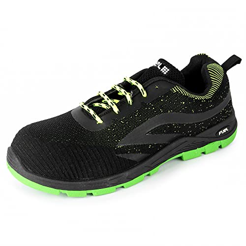 FUEL Jordan Safety Shoes For Men with Industrial Steel Toe, Ultra Light Weight Construction Shoes, Non-Slip Anti-Skid Lace Up Comfortable Footwear For Running, Walking, Gym, Trekking and Hiking, 10 UK (B0BSH81RZD) Amazon Price History, Amazon Price Tracker