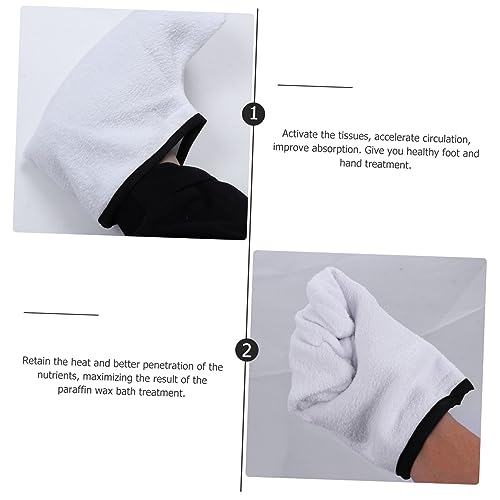 Guantes y Botines de Cera para Manos y Pies Spa 4 pcs miniatura 2