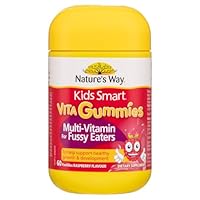 Nature's Way Kids Smart Vita Gummies Multi-Vitamin for Fussy Eaters 60s, kids multivitamin for picky eaters 2+, easy-to-take gummies, helps fill nutritional gaps and support growth