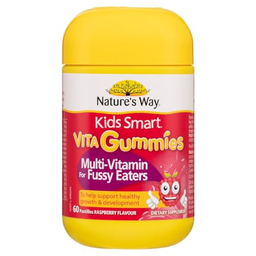 Nature's Way Kids Smart Vita Gummies Multi-Vitamin for Fussy Eaters 60s, kids multivitamin for picky eaters 2+, easy-to-take gummies, helps fill nutritional gaps and support growth