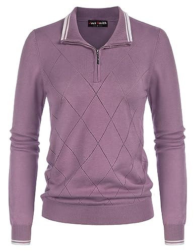 JACK SMITH Women's Argyle Golf Sweater