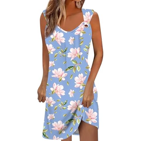 WEOPLKIN Floral Boho Summer Dress Cover