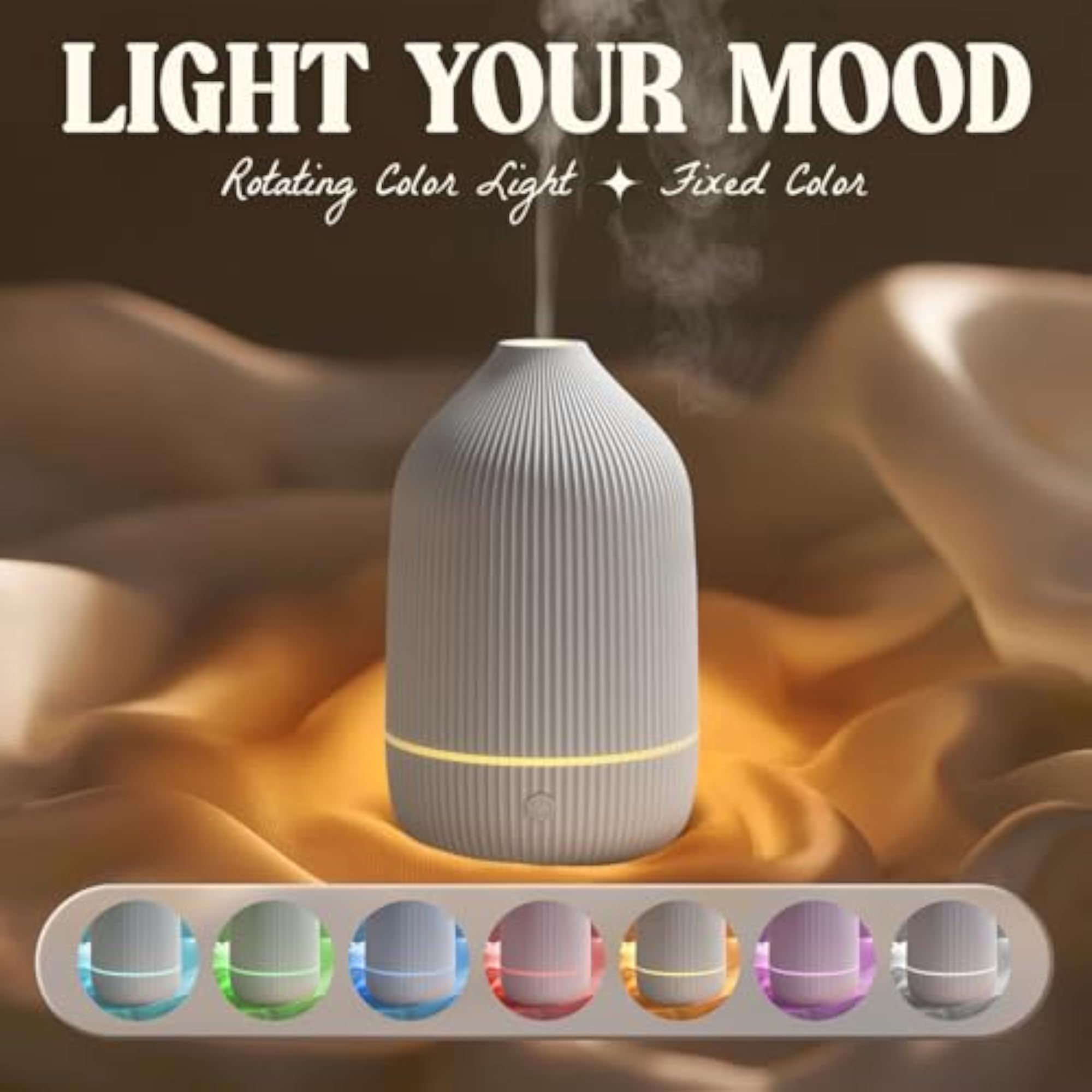 Essential Oil Diffuser, 100ml Aromatherapy Mini Ultrasonic Diffuser