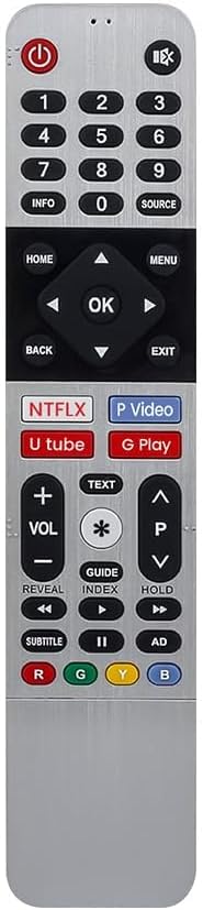 Replacement Remote Control Compatible with Kodak Smart Ultra HD 4K LED OLED Television — Fits XC9000 and TB5000 Series | Hotkeys Included | Without Voice Command | INFINITETECH-AI