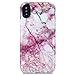 iPhone X Case for Girls/iPhone Xs Case, GOLINK Marble Series Slim-Fit Ultra-Thin Anti-Scratch Shock Proof Dust Proof Anti-Finger Print TPU Gel Case for iPhone X/iPhone Xs - Pink Line Marble