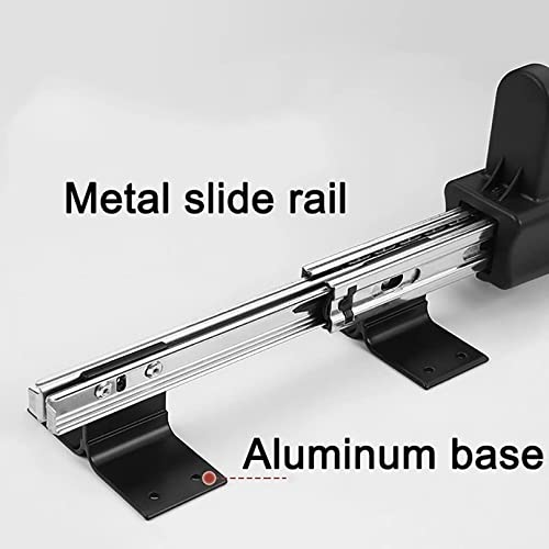 Heavy Duty Retractable Pull Out Pants Rack,Aluminum Alloy Pull Out Closet Valet Rod,Extendable Wardrobe Rail Tube For Hanging Clothes, Top Mount,5 Pcs Pants Rack ( Color : White , Battery *1 : 31Cm ) #TOP5