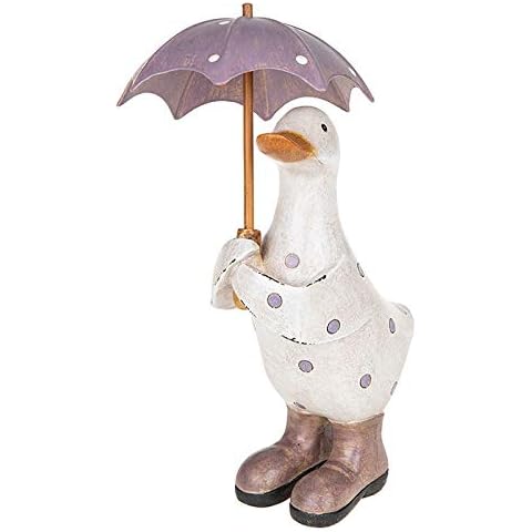 Polka Dot Brolly Duck Small Lilac Ornament Cover