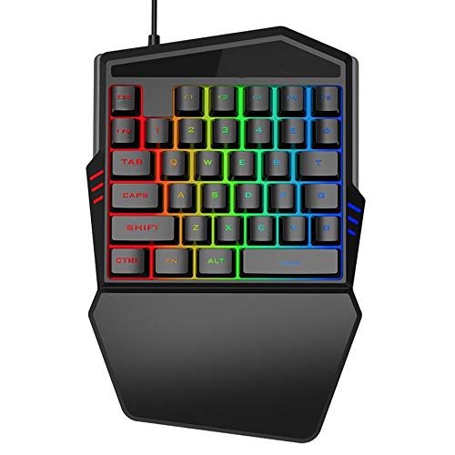 Teclado Gamer One-Hand 35 Teclas RGB