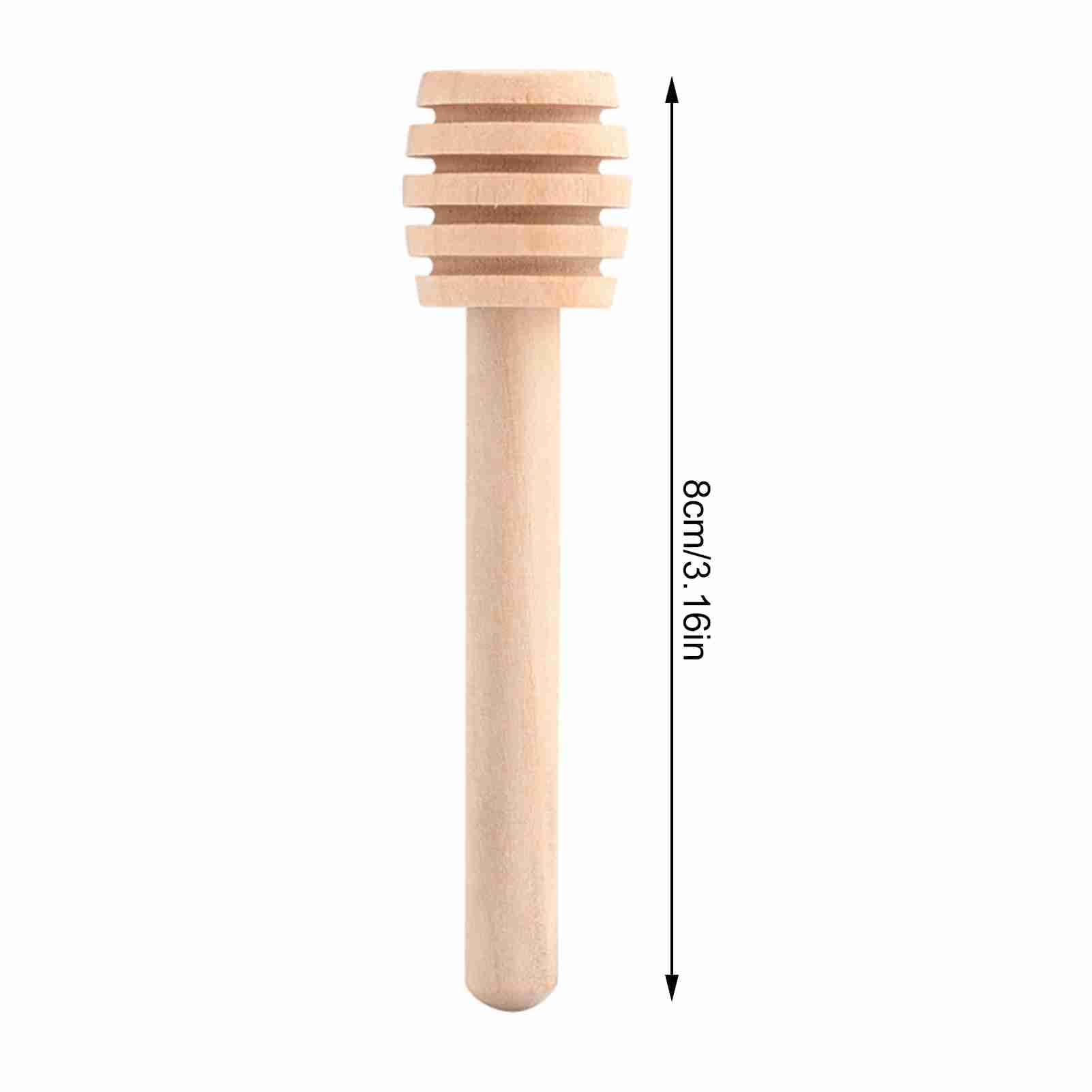 Wooden Honey Dipper Honey Stirrer Honey Wooden Dipper Stick Set Honey Stirrers Wood Honey Spoon For Tea For Honey Drizzling And Collection In Kitchen (Mini 8CM)