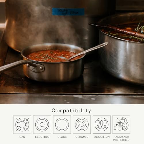 Image of Made In Cookware - 1.75 Quart Stainless Steel Saute Pan - 5 Ply Stainless Clad - Professional Cookware - Induction Compatible - Crafted in Italy