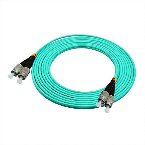Image of 15Meters 49ft Duplex 50 /125 10G OM3 Multi-Mode Fiber Optic Cable Jumper Optical Patch Cord FC-FC