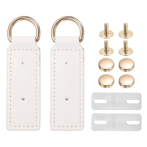 Boucles en D uxcell pour personnaliser un sac à main blanc en atelier couture DIY