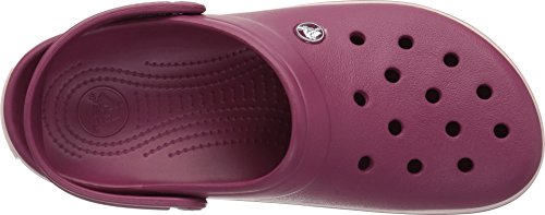 Image of crocs Unisex-Adult Crocband Clog-7 Men / 8 UK Women (M8W10, 11016-6OR, Pomegranate /Rose Dust )