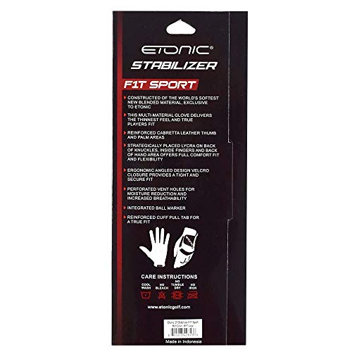Etonic Golf Mlh Stabilizer F1T Sport Glove (Closeout) White Xxl #TOP4