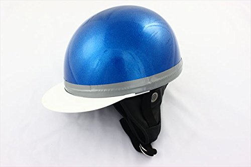 Amazon.co.jp: コルク半 ヘルメット ラメ入り メタルブルー ACP製 