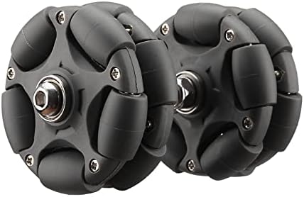 DJCRAWLER 58mm Omni Rack Easy Wheels (Quiet Version) for Brompton Folding Bike & Electric Bicycle, 20KG Load Omni-Direction Roller Replacement Accessories with Bearing [M6*45MM/60MM Screws] (Gray)