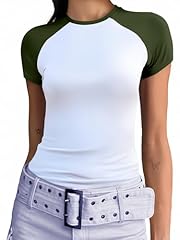 White & Army Green-sleeve