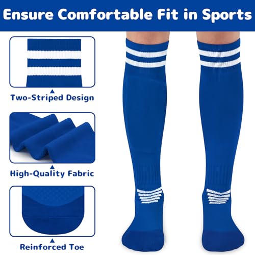 Image of Olreco Kids Soccer Socks Youth Baseball Socks Men Women Softball Sock for Girls Boys Football Sock Men Team Sports Accessory