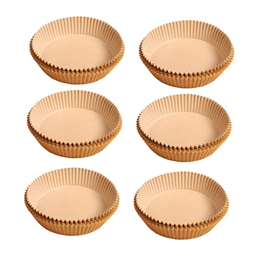 FUNOMOCYA 100 Piezas Absorbente de Aceite Freidoras de Aire Forros de Antiadherentes de Forma y Resistencia Calor
