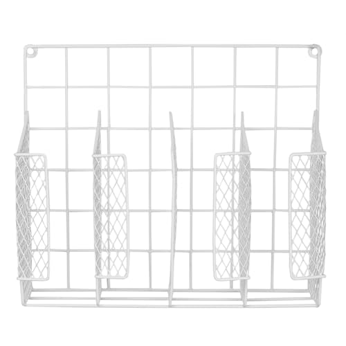 Home Basics Organizer Rust Resistant, Perfect for Food Storage, Silver Foil, Wax Paper, Sandwich Bags, Plastic Wrap-Mounts,White - Thumbnail 3