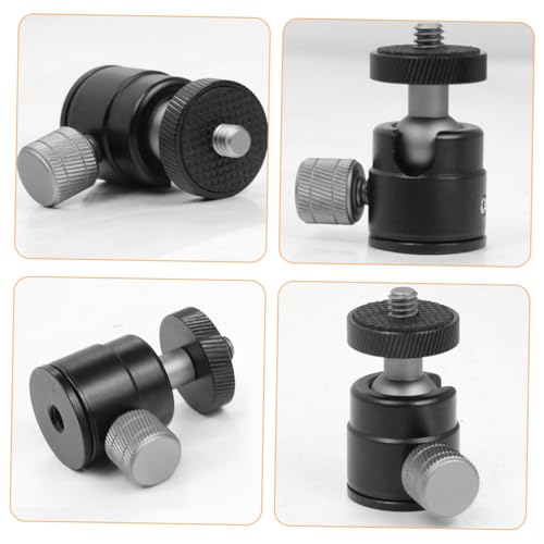 Mini soporte de bola de aluminio DIYEAH con tornillo para cámara y proyector estable de 2 piezas 7
