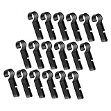 Mikikit 30 piezas Unidades Clips para Linterna Frontal Casco Gancho Plástico Resistente Montaje Seguro para Casco y Cinturón Instalación Rápida y Duradera