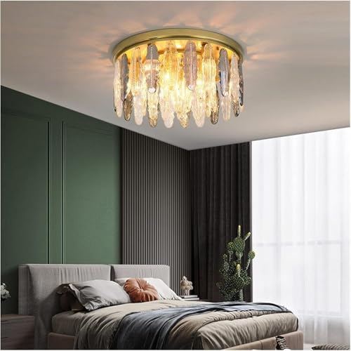 Plafonnier en cristal LED moderne pour illuminer une table de salle