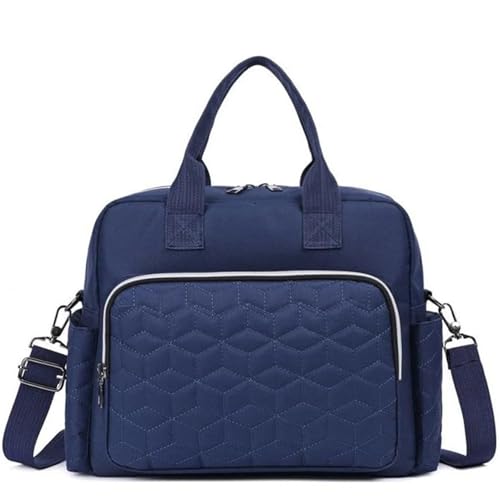 Image of Winnies Women Diaper Bag Multifunctional Maternity Bag for New Mom | Tote Bag | Maternity Bags | Travel Handbag | Mother Bags (Blue)
