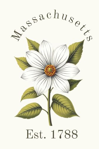 Massachusetts State Flower, Mayflower (Epigaea repens) Notebook, Journal Souveniers, Gifts, Conversation Starter for Nature Lovers, Women, Teens, Young Adults: 120 white lined pages, 6