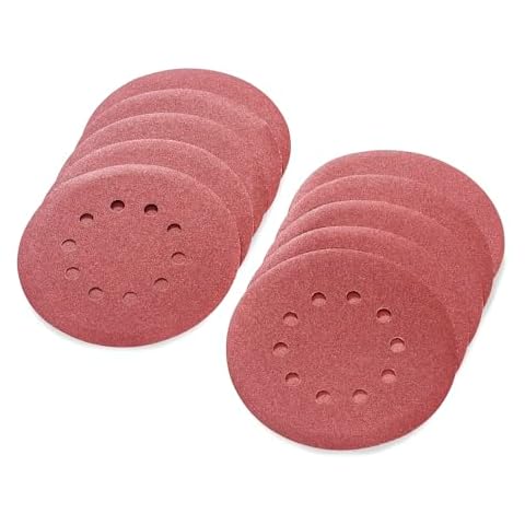 POWER PRO 2100-20Pcs 9inch/225mm Sanding Abrasive Discs, Sandpaper for Drywall Sander and Polisher, 1 Set with 10 Vent Holes (80 Grit) Cover