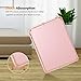 Fintie SlimShell Case for iPad 9th / 8th / 7th Generation (2021/2020/2019 Model) 10.2 Inch - [Built-in Pencil Holder] Soft TPU Protective Stand Back Cover, Auto Wake/Sleep, Rose Gold