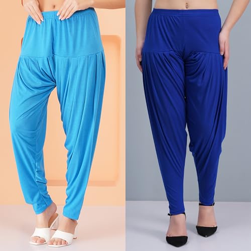 Image of Buy That Trendz Patiala Salwar for Women Relaxed Fit Viscose Patiyala Salwar Harem Bottom Pants