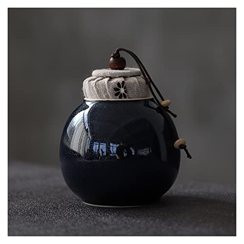 GFHTRELY Teiera in ceramica antica di piccole dimensioni, in porcellana antica, con contenitore organizzativo, per frutta secca, contenitore per tè (D)