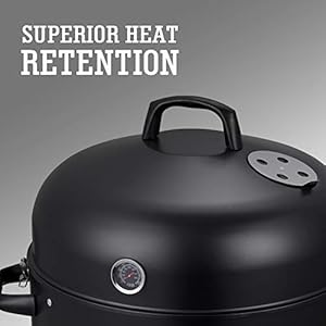 20.5 Inch Vertical Charcoal Smoker and Grill Combo, Heavy-Duty BBQ Smokers for Outdoor Cooking Camping 205 Inch Vertical Charcoal Smoker and Grill Combo Heavy Duty BBQ Smokers for Outdoor Cooking Camping