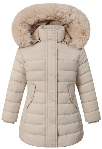 Girl's Winter Waterproof Warm Long Coat,Kids Puffer Jacket