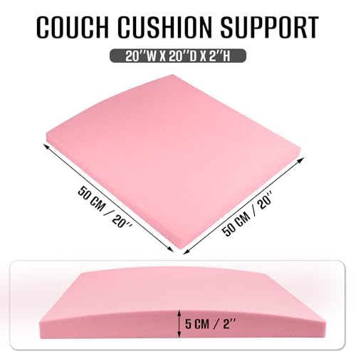 Firm Density Foam Cushion Pads for Sagging Couch Seats, Easy Install, 3 Pads, 20x20x2inch