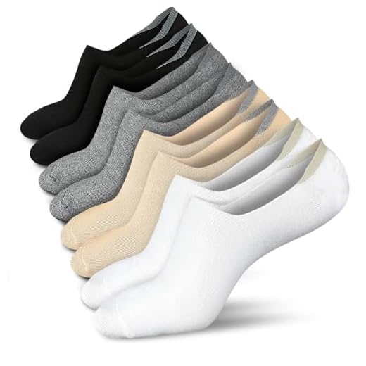 wernies Women No Show Socks Low Socks Women Short Socks No Show Socks for Flats Non Slip Boat Line