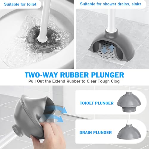 Trenti TRTI-S638 Toilet Plunger And Brush Set thumb #2