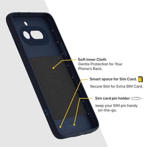 Image of Shockproof Case Compatible with Nothing Phone (4a) 5G | Full Camera Protection | TPU Flexible Back Cover for Nothing Phone (4a) 5G (Steel Blue)
