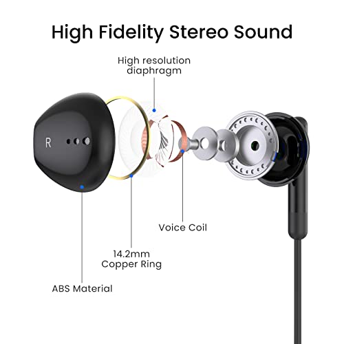 Image of USB C Headphones for iPhone 17 16 15 Pro Max Plus iPad Pro USB C Earphones with Microphone Volume Control USBC Wired Earbuds USB Type C Earphone for Google Pixel 8 Samsung S25 S24 S23 S22 S21 S20 A55