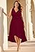 Pinup Fashion Plus Size Wedding Guest Dress Burgundy 2025 Women Valentine Christmas Holiday Semi Formal Dresses 18W