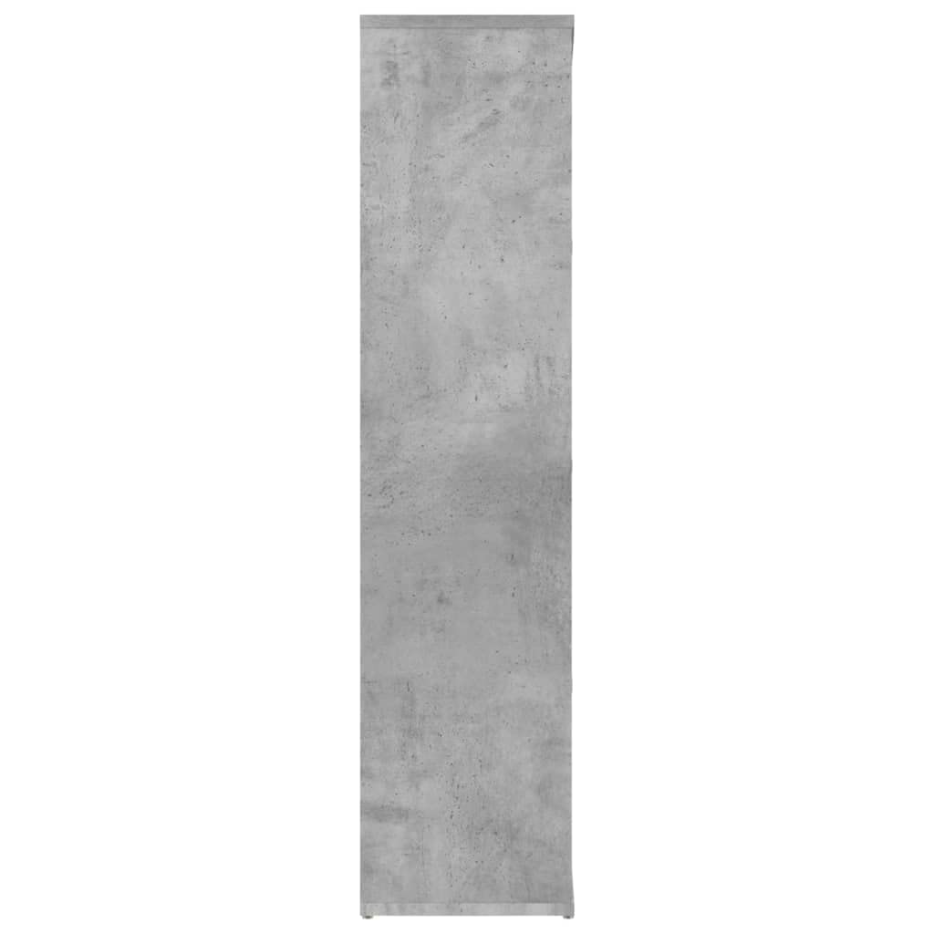 vidaXL Estantería Estante de Libros Librería Mueble Archivador de Oficina de Almacenamiento para Salón Dormitorio de Contrachapada Gris Hormigón