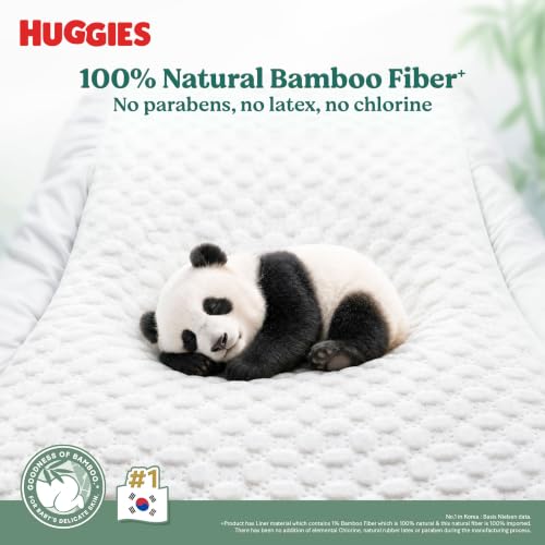 Image of Huggies Naturemade Premium Ultra-thin Bamboo diapers XL 20pc,12hr lock