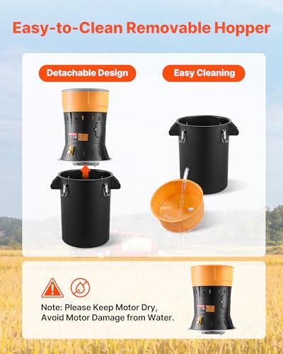 Image of VEVOR Electric Grain Mill Grinder, 600W High Power Commercial Spice Grinder, 60L Pulverizer Powder Machine with Galvanized Sharp Blades, for Dry Grains, Spices, Cereals, Coffee, Corn & Pepper