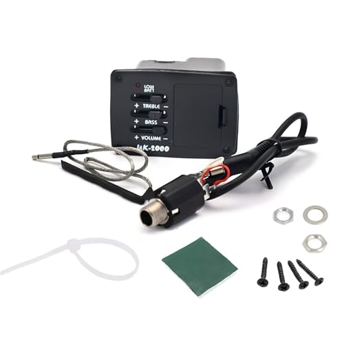 Pastilla de ukelele, con detección de alta sensibilidad, 13 x 7 x 5 cm, equipo de sintonizador de sonido...