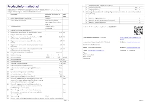 Thomson 32 Zoll (81 cm) Go TV, Tragbarer Android Fernseher - HD Ready (1366x768), Sprachsteuerung, Bluetooth 5.1, Wi-Fi, Hotspot-Funktion, Bis zu 4 Stunden Akkulaufzeit - 32HA4M44