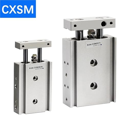 Vérin pneumatique CXSM15 double effet avec course 30mm guide