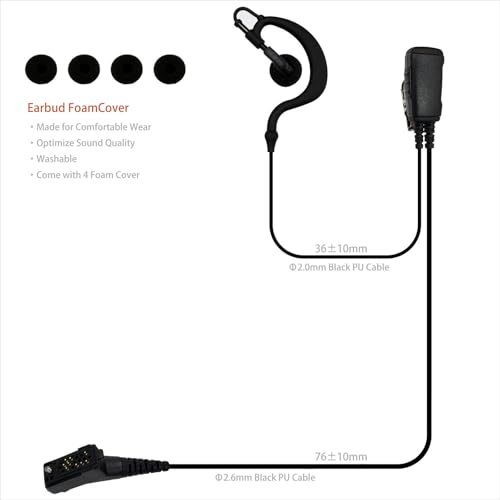 Auriculares para Airbus TPH900 con botón PTT que optimiza la transmisión de voz 2