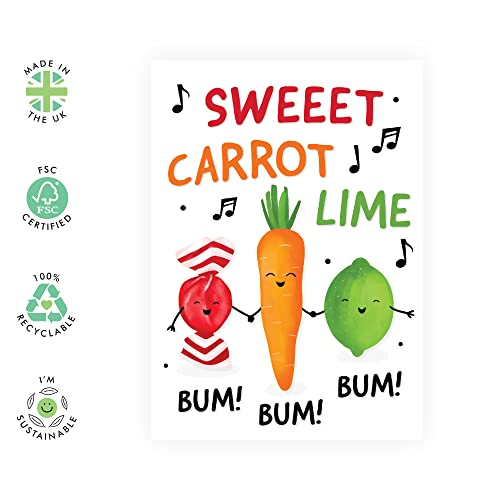 Central 23 Funny Birthday Cards For Women - Birthday Card For Men - Funny Gifts For Him Her - 'Sweet Carrot Lime' - Happy Birthday Card For Mom Dad - Comes With Fun Stickers - Recyclable #TOP1